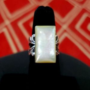 Mother of Pearl Silver ring